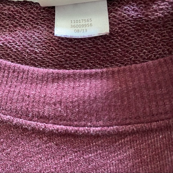 Victoria’s Secret PINK Burgundy Varsity Crew Spirit Jersey - Picture 6 of 7